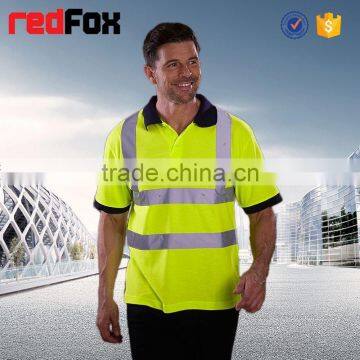 160gsm Net Reflective Safety T-shirt for Worker Subway Safety Red T-shirts Polo Class2 Safety T-shirt photo-2