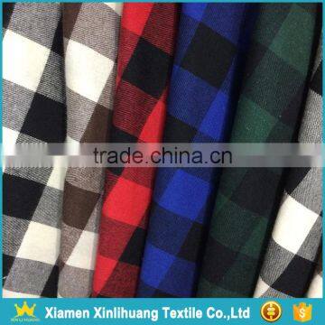 China Supplier 21Sx21S 100 Cotton Yarn Dyed Plaid Flannel Fabric photo-5