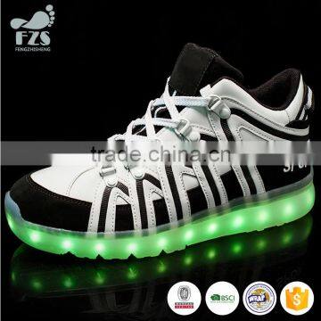 HFJH-18 Wholesale PU Low MOQ Led Sports Men Shoes photo-6
