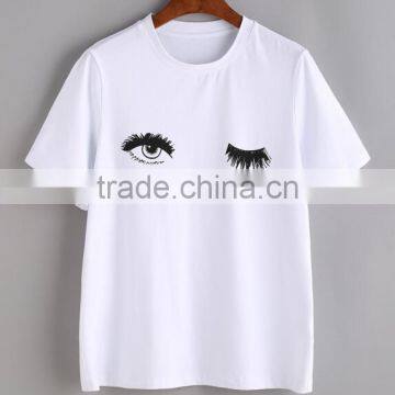 Latest Custom design high quality girl clothes Cheap Hot sale fashion wholesale kids boutique short sleeve rayon cotton t shirt