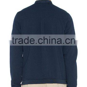 Botton Front Design Navy Blue Custom Jacket for Men Made in China Factory photo-4