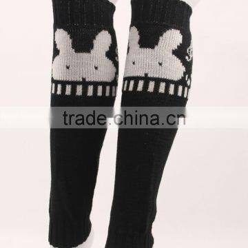 Winter Boot Women Hand Knitting Knee Socks Hand Knitting Leg Warmer Girls knitted wool leg warmers