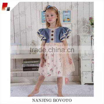 boutique summer kids fashion design cherry print dress