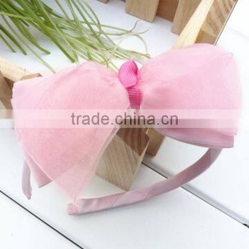 Chiffon Princess Headband Baby Headdress With Bow-knot for Baby Girls