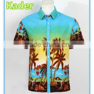 Wholesale Men's Softtextile Hawaiian Shirt
