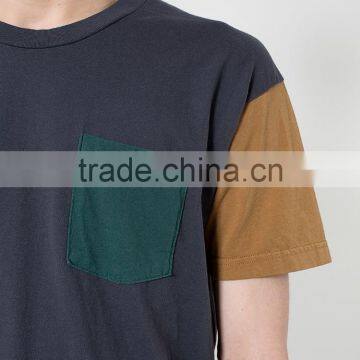 Color Block Pocket no Problem T-shirt photo-5