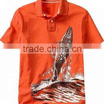 CUSTOM PRINTED BOYS SHORT SLEEVE POLO SHIRT