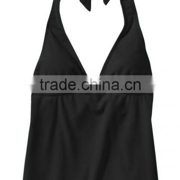 Hot Sexy Women's Black Tankini Halter Tops