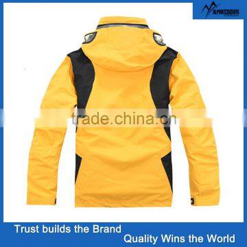 high quality men winter outdoor jacket with fold away hood