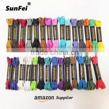 Formal Unisex Basketball Wax Shoes Laces for Casual Sports Sneakers All Sizes Green Waxed Cord Shoestrings Factory Custom Length photo-2