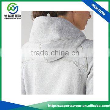Latest Design Ladies 100% Cotton Light Weight Grey Color Windbreaker Sports Wear Bomber Jacket photo-4