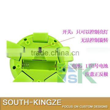 Green Color Open/Close Leg Flower Shape Solar Power Necklace Display Stand photo-2