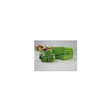 100% Polyester Microfiber Green Bath Towels , Durable for Bathroom