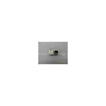 10M 100M 1x1 Tab Down Transformer RJ45 Network Connector with cylindrical pin PA66