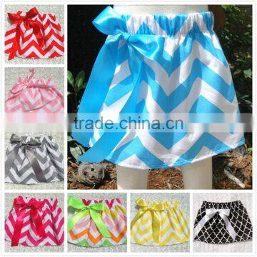 Many colors boutique stylish cotton chevron baby girls chevron skirt M5041512