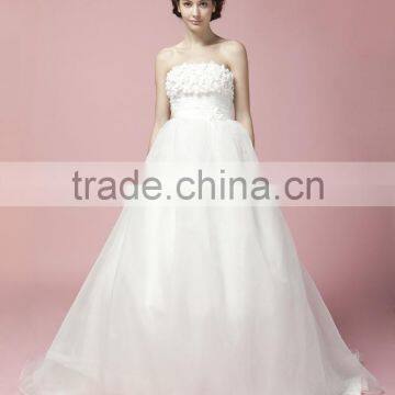 Ball Gown Sweetheart Court Train Tulle Wedding Dress A27801 photo-2