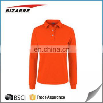 Custom Logos Long Sleeve Cool Dry Polo Shirts With Great Price photo-4