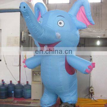 new design popular cute inflatable elephant costume for advertising