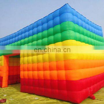 inflatable Rainbow color tent inflatable photo booth for lawn yard decor