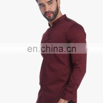 New arrival man shirt custom maroon color shirt adult ruffle raglan shirt high quality dress shirt man wholesale