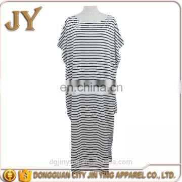 new 2016 china factory one shoulder split batwing sleeve dresses long maxi loose casual women wear