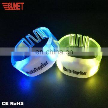 Light up together party supplies remote controlled LED bracelets gift for concert