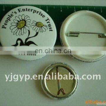 2014 New Design Promotional round tinplate pin button Badge