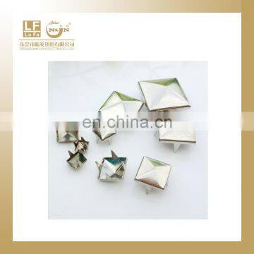 4,5,6,7,8,9,10,12,15MM Iron or Brass Made Pyramid Prong Studs for Clothing
