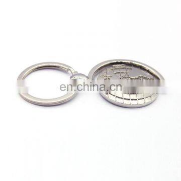 Hot sell costom engraved metal keychains with bag