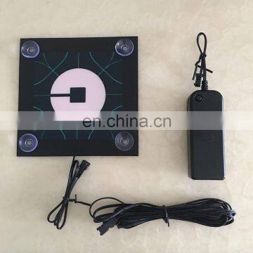 New Uber Glow Car Sticker With Rubber Suction Cup Attach on the Car Window DC3V USB DC12V Inverter photo-2