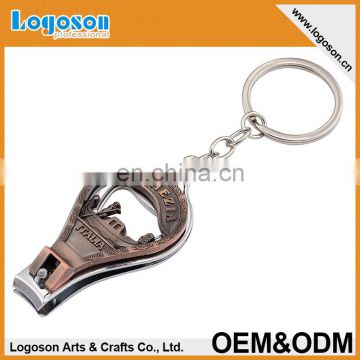 New Product Italia Souvenir Custom Finger Nail Clippers Keychain Wholesale