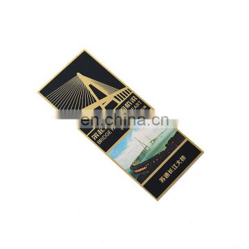 Custom rectangle printed metal bookmarks for sale