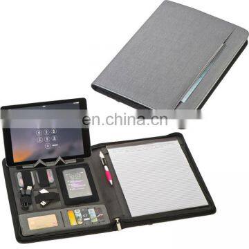 new PU planner notebook set with ipad container and cards/pen holder NOTEBO909