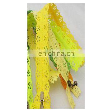 Colorful Network Lace Invisible Nylon Lace Zipper ---3# 4# 5# 8# 10# photo-3