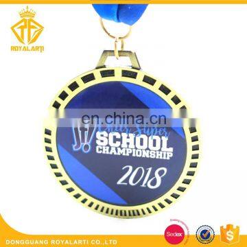 Custom School Championship Medal in Soft Enamel