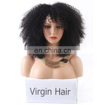 Top Selling 100% Virgin Unprocessed Brazilian Hair Natural Color short afro kinky lace human hair wigs