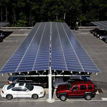 Pv Panel Carport Waterproof Charge Electric Vehicles