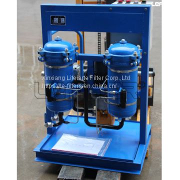 movable oil filter cart used for hydraulic oil filtration