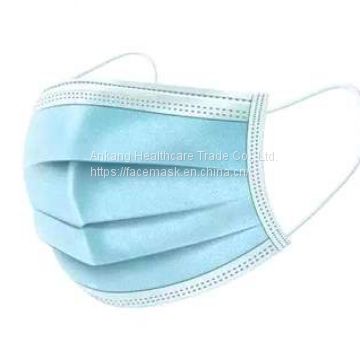 China cheap supply disposable 3 ply nonwoven protective face mask