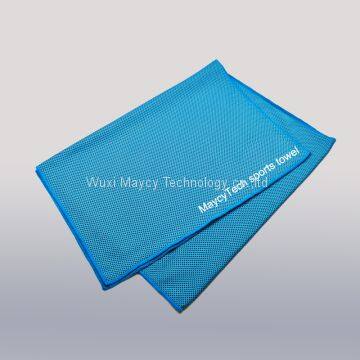 fashion microfiber summer wet sports cooling towel, OEM fitness face hand towel