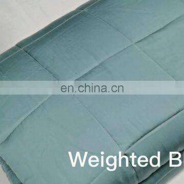 Sensory Heavy Large 100% Cotton Weighted Blanket 15lbs Cooling Weighted Blanket