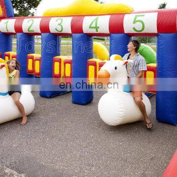 Interactive Games Inflatable Hors Running Game Race Track For Sale photo-2