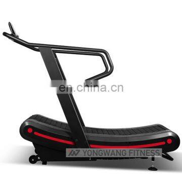 Yongwang Fitness Gym Cardio Equipment Manual Resistance Curved Treadmill