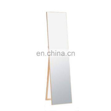 Factory Price Full Length Dressing Mirror Indoor Large Rectangle Free Standing Adjustable Stand Wall Mounted Silver Mirror