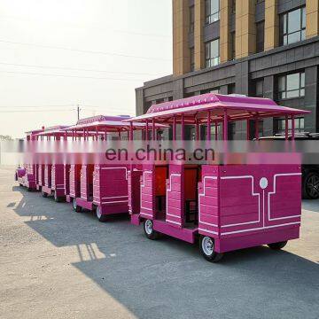 Amusement Park Ride Kids Electric Mini Tourist Train Ride Trackless Train for Sale photo-3