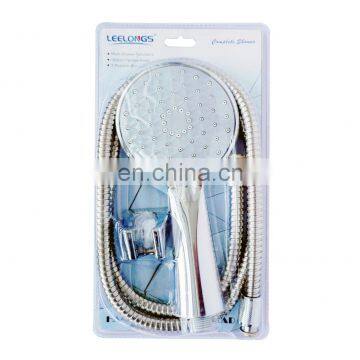 ABS Grey Diamond Gridding Handheld Shower Set with shower hose