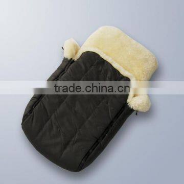 Sheepskin baby buggy sleeping bag