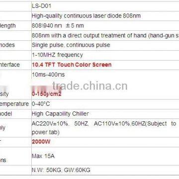 Pain-free 808 nm Diode Laser for Sale , Simple and Elegant , Oem,odm, ce , Convenient , Laser Machine , Hair Removal , photo-2