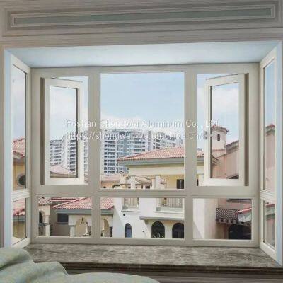 Wholesale windows aluminium High Security Impact Glass Casement Windows Double glazed windows casement windows best aluminium windows thermal break system