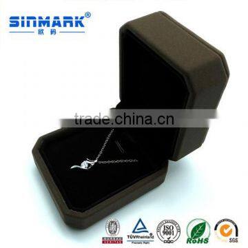 SINMARK customized 2016 luxury leather foam inserts jewelry box gift box for pendant